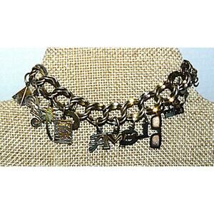 Rare Vintage 1990s Joe Camel Cigarettes Charm Bracelet 925 Sterling Silver Chain